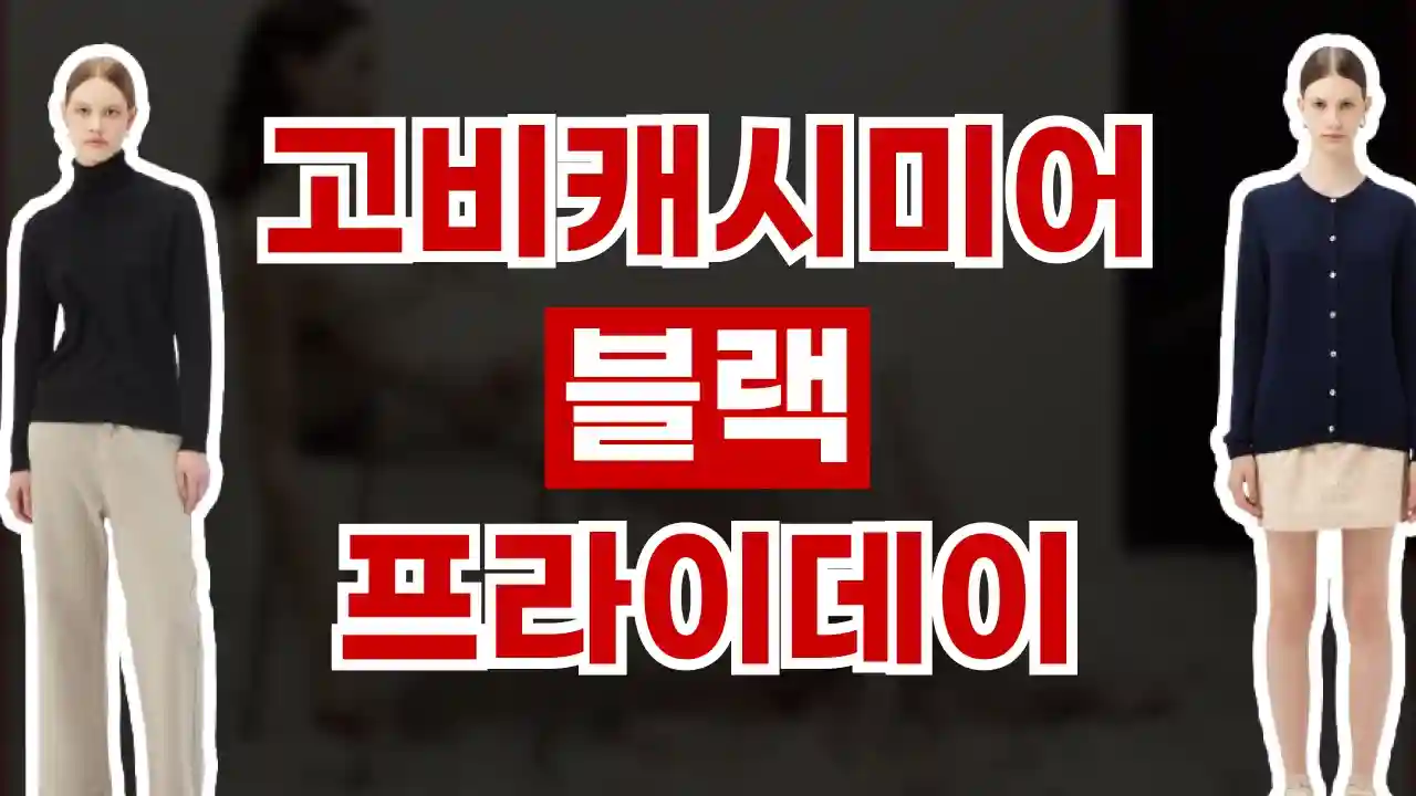 고비캐시미어 블랙프라이데이 최대 70% 할인 고비캐시미어 블랙프라이데이 최대 70% 할인 - 관련 할인정보