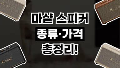 마샬 스피커 종류 총정리 마샬 스피커 종류 총정리 - 디스팟 할인정보