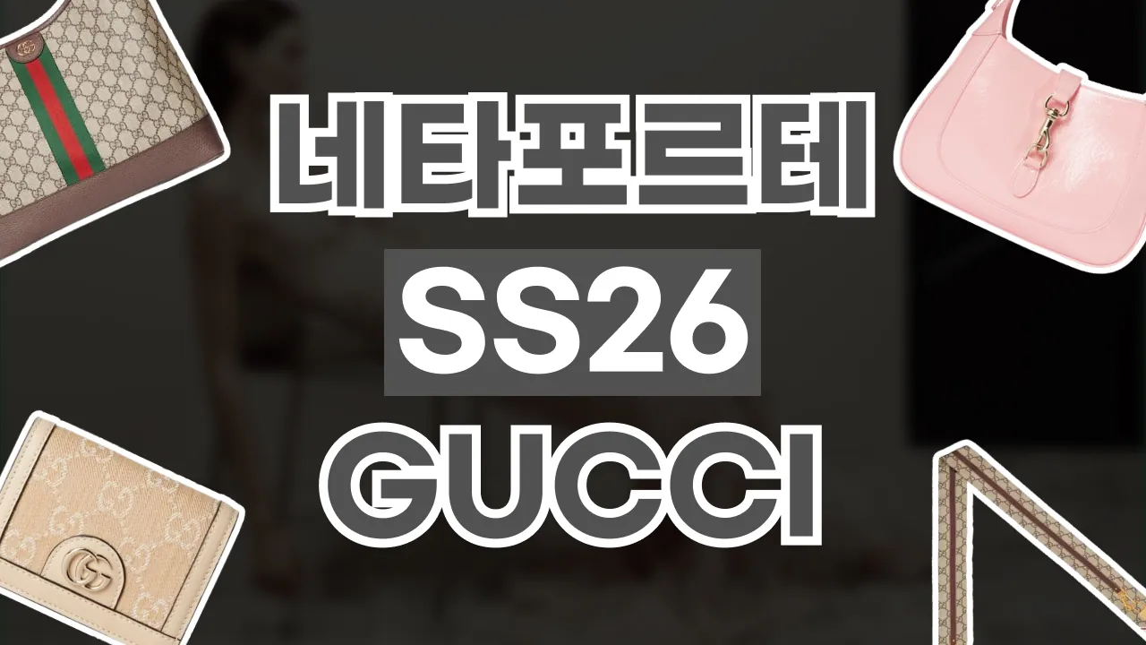 네타포르테 SS26 신상 구찌 백 네타포르테 SS26 신상 구찌 백 - 디스팟 할인정보